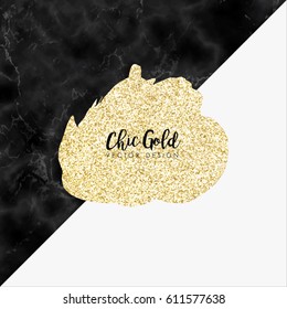 Gold Marble Modern Vector Design