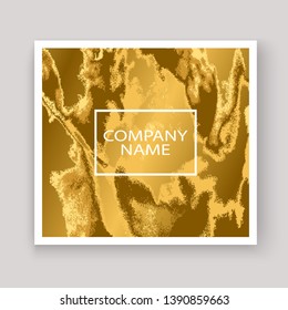 Gold marble texture abstract background graphic design. Golden glitter luxury illustration pattern. Trendy template vector Invitation Brochure Wedding Cover Card Flyer Poster Banner Business