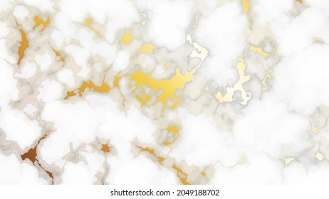 goldener Marmor, strukturierter Hintergrund. Abstrakte Kulisse aus Marmor-Granitstein. Vektorgrafik
