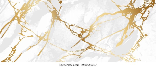 Gold marble texture, luxury background, white marble banner