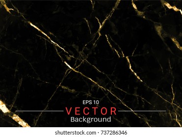 Gold marble, Vector pattern with golden foil texture on black and dark background, Modern and luxury design template for your design wedding, invitation, greeting cards, web, banner, and wallpaper.