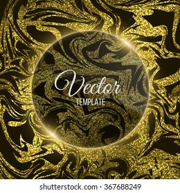 Gold marbled glitter texture. Golden glitter background. Abstract stains. Traditional unique chinese, turkish, texture.Luxury trendy background.Marbled backdrop.Clear glass.2016 happy chinese new year