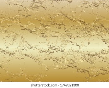 Gold Marbling grunge Texture design for poster, brochure, invitation, cover book, catalog.  Overlay distress grain graphic design. Vector illustration.