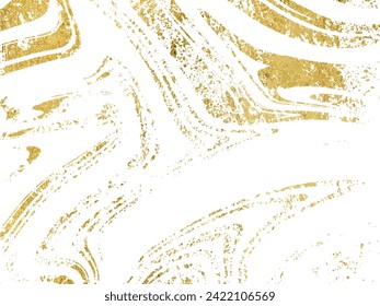 Gold Marbling grunge Texture design for poster, brochure, invitation, cover book, catalog. Vintage abstract illustration. Overlay distress grain graphic design. Vector illustration.