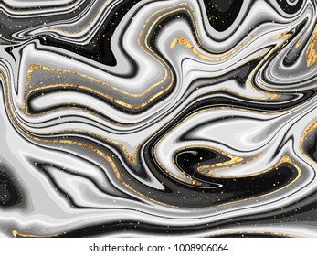 Gold Marbling Texture design for poster, brochure, invitation, cover book, catalog. Vector illustration
