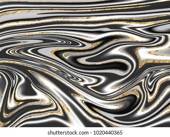 Gold Marbling Texture design for poster, brochure, invitation, cover book, catalog. Vector illustration