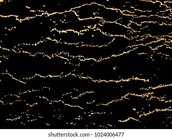 Gold Marbling Texture design for poster, brochure, invitation, cover book, catalog. Vector illustration