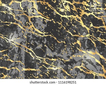 Gold Marbling Texture design for poster, brochure, invitation, cover book, catalog. Vector illustration