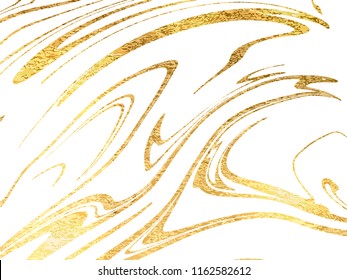 Gold Marbling Texture design for poster, brochure, invitation, cover book, catalog. Vector illustration	
