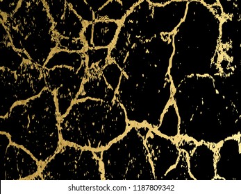 Gold Marbling Texture design for poster, brochure, invitation, cover book, catalog. Vector illustration