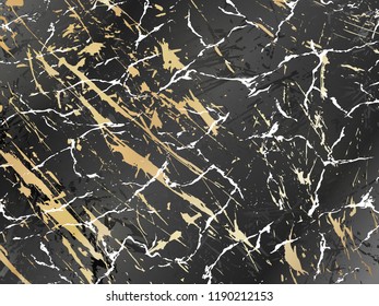 Gold Marbling Texture design for poster, brochure, invitation, cover book, catalog. Vector illustration