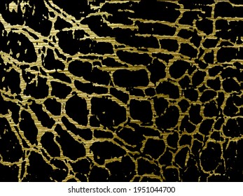 Gold Marbling Texture design for poster, brochure, invitation, cover book, catalog. Vector illustration