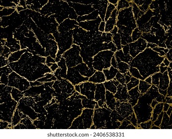 Diseño Gold Marbling Textura para afiche, folleto, invitación, portada, catálogo. Ilustración del vector
