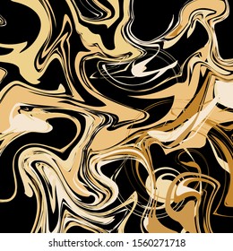 Gold Marbling. Textured background. Texture design for poster, brochure, invitation, cover book, catalog. Vector illustration