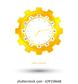 Gold mechanical watch