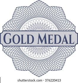 Gold Medal abstract rosette