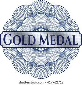 Gold Medal abstract rosette