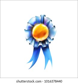 Gold medal award vector
