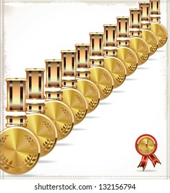 Gold medal background