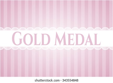 Gold Medal banner or poster