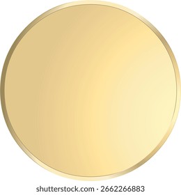 Medalla de oro con área central vacía