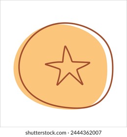 A gold medal featuring a prominent star in the center.
