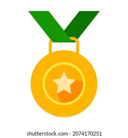 Goldmedaille, Flachbildfilm, Vektorgrafik