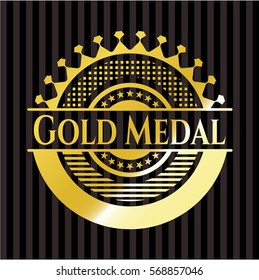 Gold Medal golden emblem