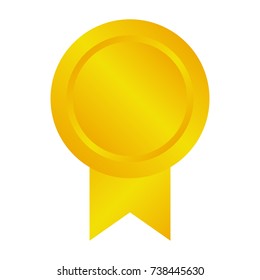 Gold medal icon illustration