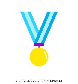 gold medal icon, illustration vector. suitable for many purposes.