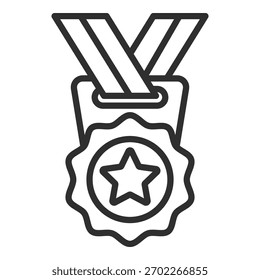 Coleção de Vetores Únicos de Ícone de Medalha de Ouro