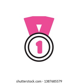 gold medal icon vector modern style design