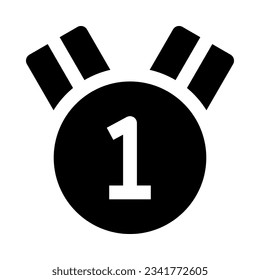 gold medal icon for your website, mobile, presentation, and logo design.