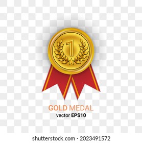 Bild der Goldmedaille, Vektorgrafik EPS10