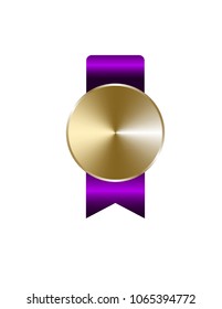 Gold medal isolated