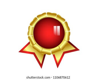 Gold medal isolated