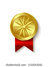 Gold medal isolated