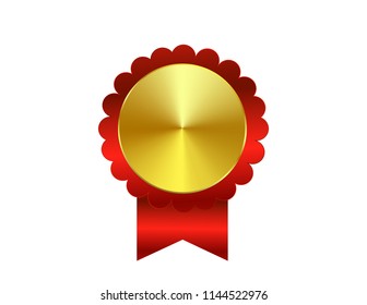 Gold medal isolated