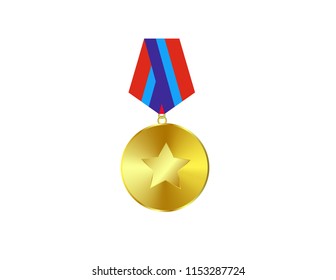Gold  medal isolated