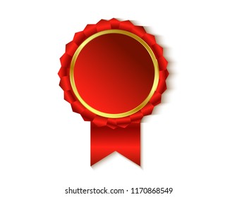 Gold medal isolated