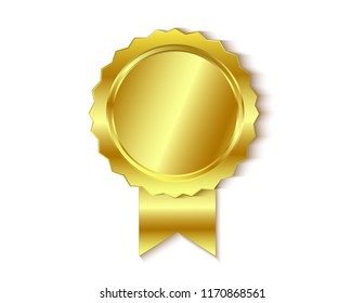 Gold medal isolated