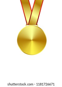 Gold medal isolated