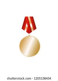 Gold  medal isolated