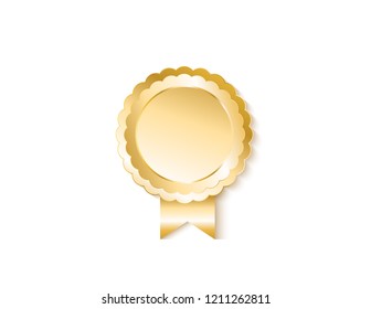 Gold medal isolated