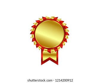 Gold medal isolated