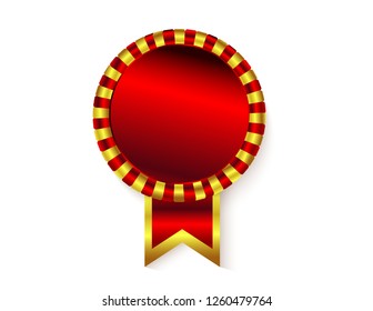 Gold medal isolated