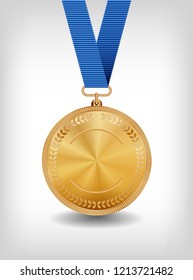gold medal isolated. vector EPS