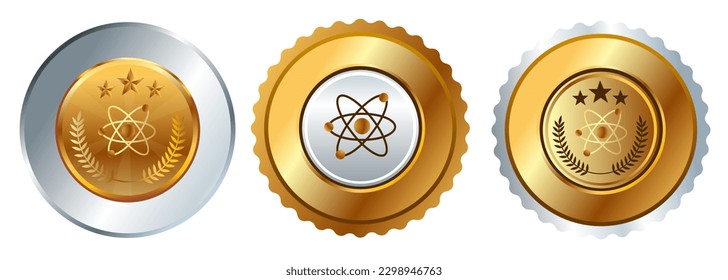 Gold medal physics science nuclear atom competition championship prize best winner contest award