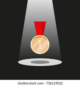 Gold medal Premium quality.vector