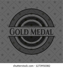 Gold Medal retro style black emblem